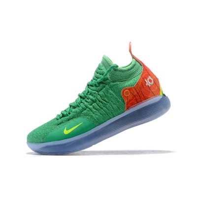 Nike Erkek Kd 11 Yeşil / Turuncu / Sarı Basketbol Ayakkabısı Türkiye - OERHJMPJ